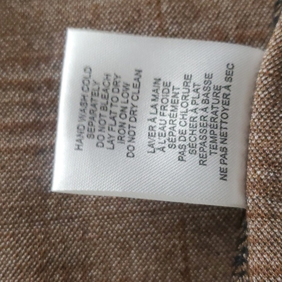 Eclipse Lapel Colar Folding Sleeve Open Front Plaid Blazer Brown Size Small - Picture 9 of 12